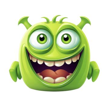 Green Monster Emoji, Monster, Cartoon, Symbol PNG Transparent Image and Clipart for Free Download