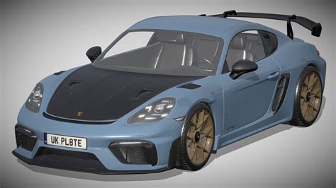 Porsche Cayman Gt Rs Buy Royalty Free D Model By Zifir D