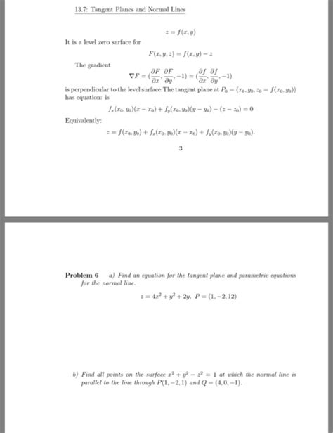 Solved Tangent Planes And Normal Lines F X Y It Is Chegg