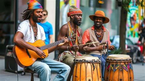 Vibrantes músicos callejeros cautivan al público con sus actuaciones