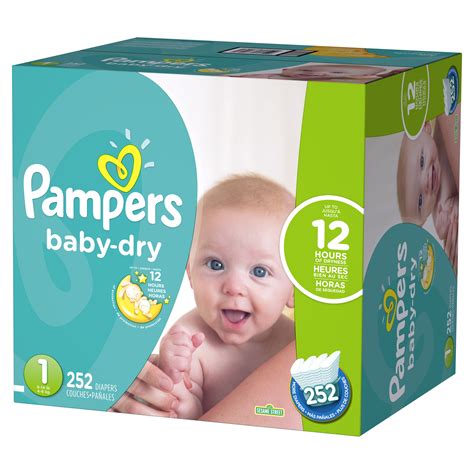 Pampers Baby Dry Diapers Size 1 252 Count Walmart