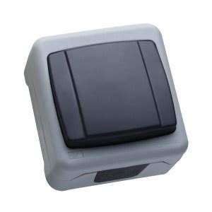 Розетка Makel выкл. ОУ 1 кл. сер. (винт. зажим, п/герм. IP55) 36064001 ...