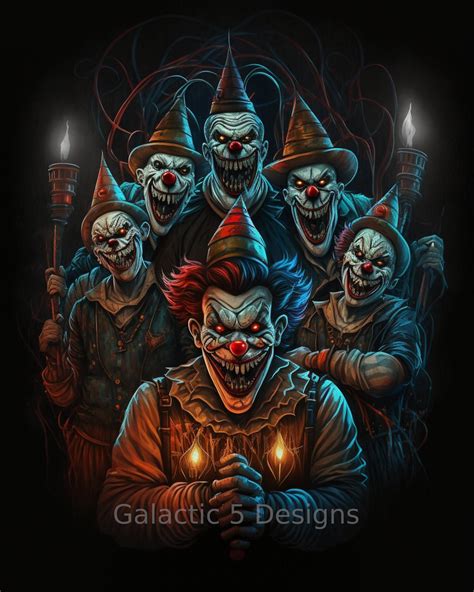 Horror Art Clown