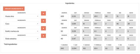 calculadora de jabones Jabones Pastillas de jabon Jabón casero