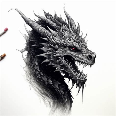 Dragon head sketch 52 by smash1000 on DeviantArt