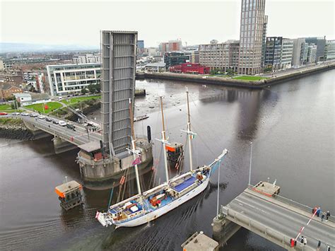 Polish Tallship With Floating Sea Shanty Choir Visits Dublin