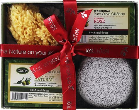 Kalliston Rose Kit Soap100g2 Stone1pcs Sponge1pcs Jasmine