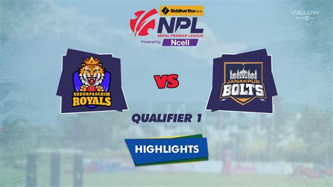 Sixes Highlights Qualifier 1 Sudurpaschim Royals Vs Janakpur Bolts