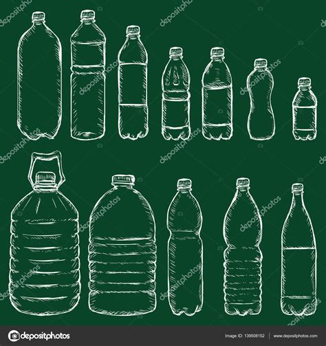 Chalk Plastic Bottles Stock Vector Image By Nikiteev 139508152