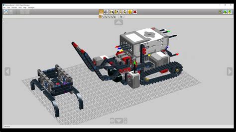 Lego Mindstorms Ev Robot In Lego Digital Designer Youtube