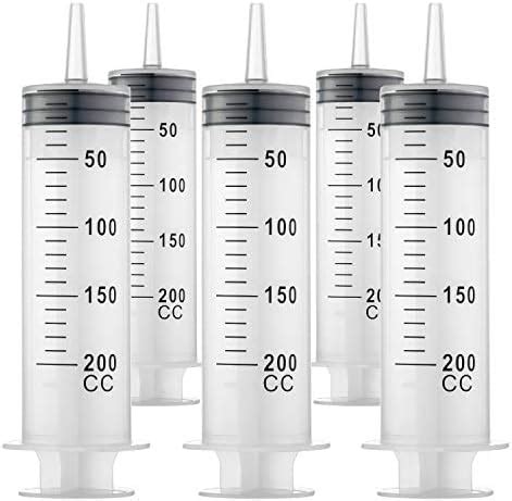 Amazon Ackers 5 Pcs 200ml Syringes Large Plastic Garden Syringe