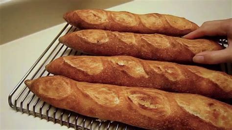 Classic Sourdough Bread Finished Baguettes Youtube