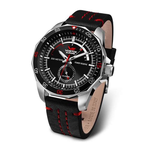 Vostok Europe Tritium Watches Touch Of Modern Black And Red