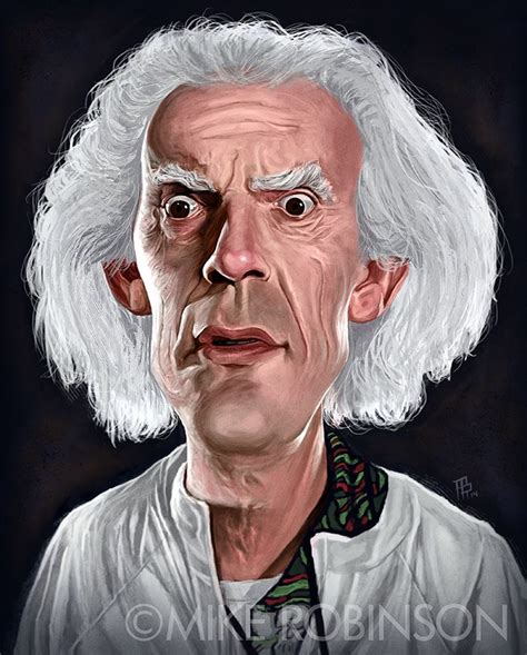 Doc Brown By Mrobinson Art On Deviantart Caricature Doc Brown Art