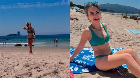 Klara Castanho posta fotos de férias em praia da Espanha e recebe