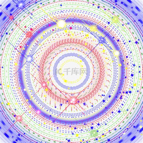圆形彩色炫光迪斯科抽象光效素材图片免费下载 千库网