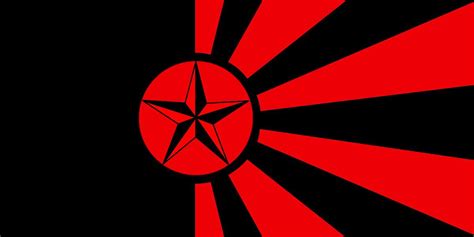 Anarcho Communist Flag Inspired Off Of Japans Rising Sun Rvexillology