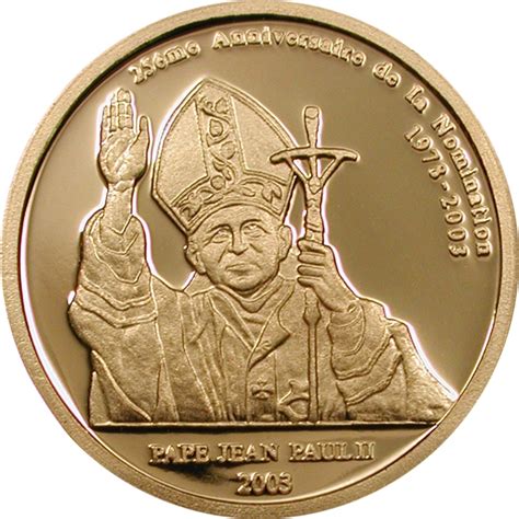 Francs Pope Ioannes Paulus Ii Democratic Republic Of The Congo