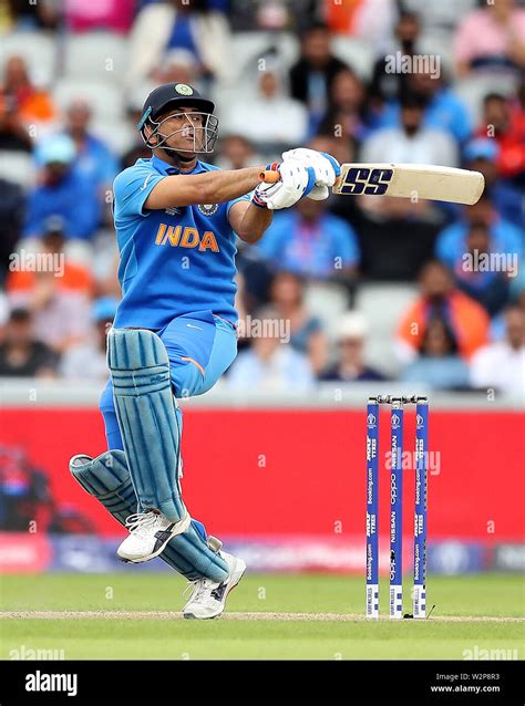 India's MS Dhoni in batting action during the ICC World Cup, Semi Final ...