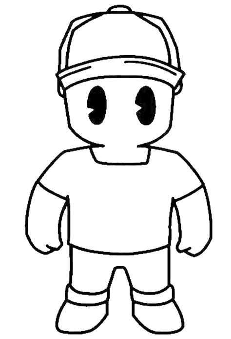 Desenhos de Stumble Guys para colorir – Se divertindo com crianças
