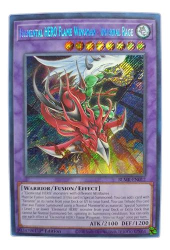 Yugi Oh Elemental Hero Flame Wingman Infernal Rage Blmr En0