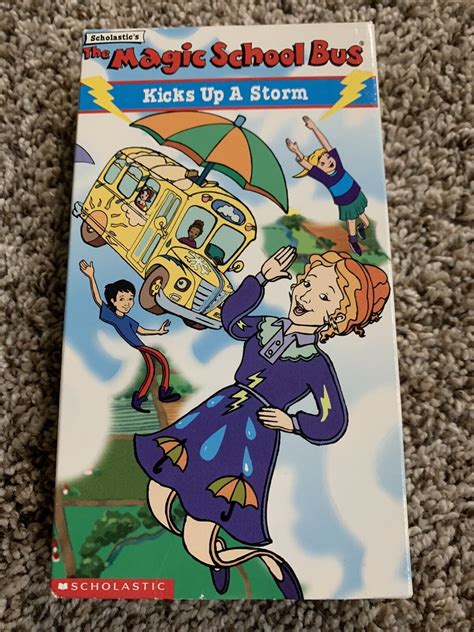 The Magic School Bus Kicks Up A Storm Vhs Scholastic Kids Vhs Tape