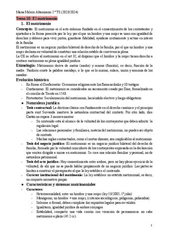 Tema Derecho De La Persona Y La Familia Pdf