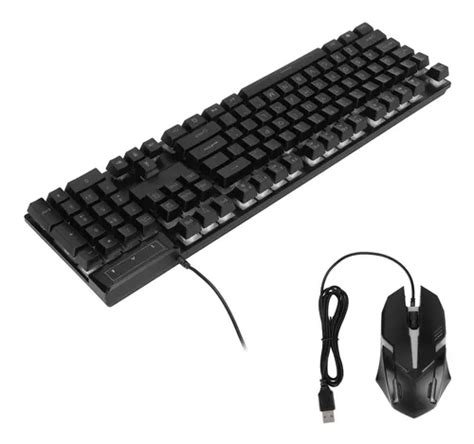 Combo Para Juegos De Teclado Y Mouse Teclas Con Retroilu Cuotas