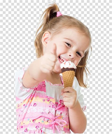 Girl Holding Ice Cream Gelato Ice Cream Cake Waffle Ice Cream