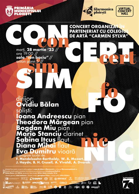 Concert Simfonic în parteneriat cu Colegiul de Artă Carmen Sylva