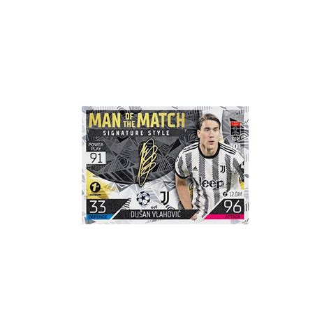 Buy Cards Du An Vlahovi Man Of The Match Signature Style St Edition