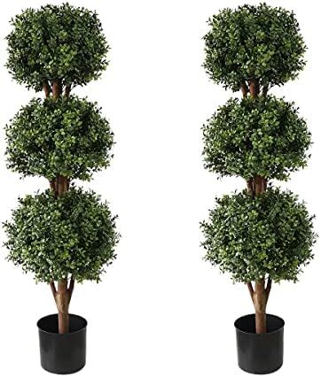 Amazon Bornbridge Artificial Boxwood Topiary Ball Tree