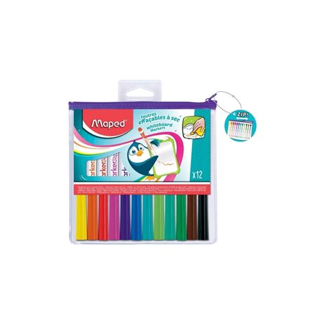 Маркеры для доски MAPED Marker Pep's круглый наконечник, 1.5 мм, 12 шт ...