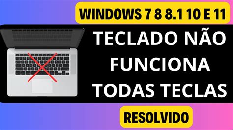 TECLADO NÃO FUNCIONA TODAS AS TECLAS RESOLVIDO YouTube