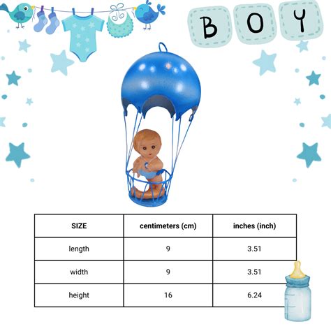 Baptismal And Birthday Souvenir And Giveaways For Baby Boy Hot Air Balloon Pcs Lgh D By