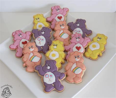 Care Bear Cookies Care Bear Birthday Care Bear Party Bear Cookies