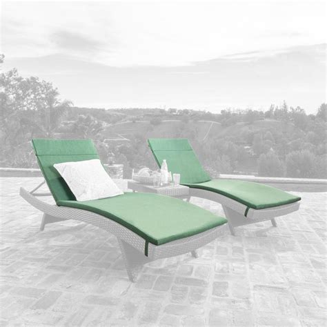 Albany Outdoor Water-Resistant Fabric Chaise Lounge Cushions (Set of 2 ...