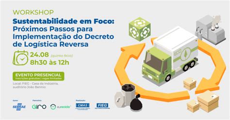 Workshop Sustentabilidade Em Foco Pr Ximos Passos Para Implementa O