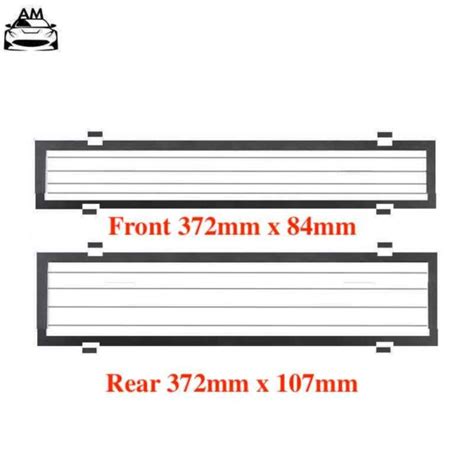 Slimline Number Plate Frame 6 Figures NSW Black lined Set - AutoMods