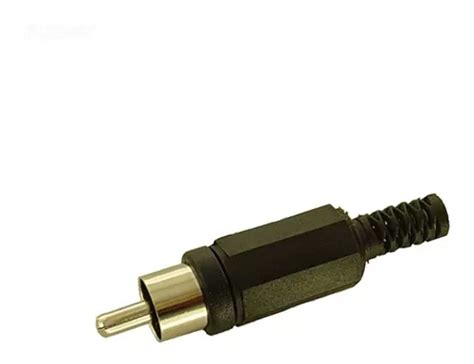 Plug Ficha Conector Rca Macho Plástico Colores X 10 U en venta en