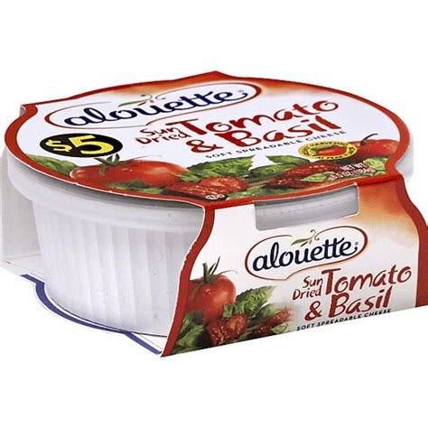 Alouette Cheese, Soft Spreadable, Sun Dried Tomato & Basil | Cheese ...