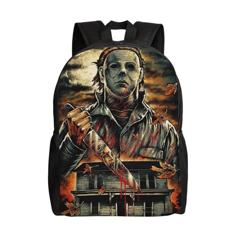 Michael Myers Unisex Backpack Laptop School Bag College Student Satchel