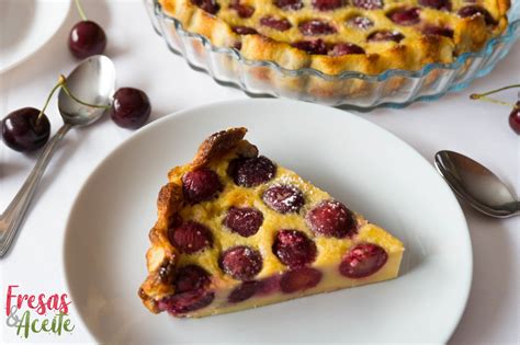 Clafoutis De Cerezas Fresas Y Aceite