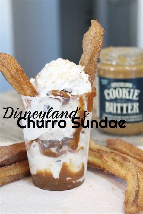 Disneylands Churro Sundae Recipe Churros Sundae Recipes