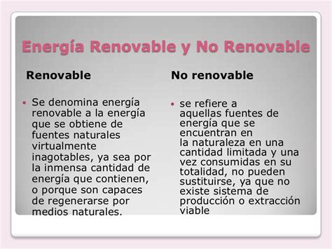 Diferencias Entre Energia Renovable Y No Renovables Ventajas Y