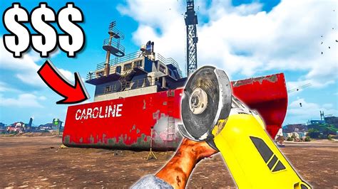 Scrapping GIANT SHIPS For PROFIT In Ship Graveyard Simulator 2 YouTube