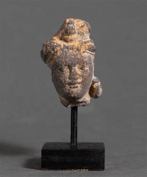 Testa Di Statuetta Gandhara Scisto Bodhisattva Catawiki