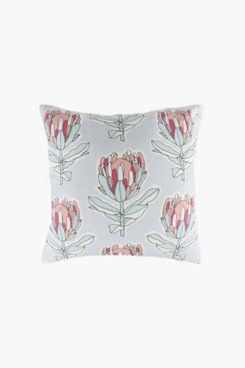 Printed Protea Scatter Cushion Cover 45x45cm Scatter Cushions