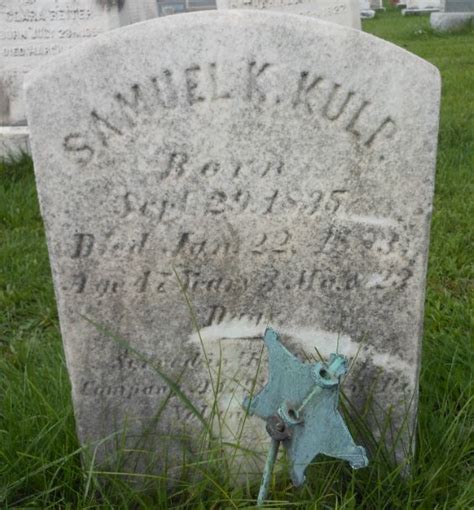 Pvt Samuel K Kulp Find A Grave Memorial