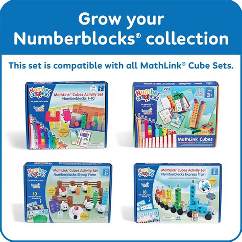 Hand2mind Numberblocks Express Train MathLink Cubes Juego De